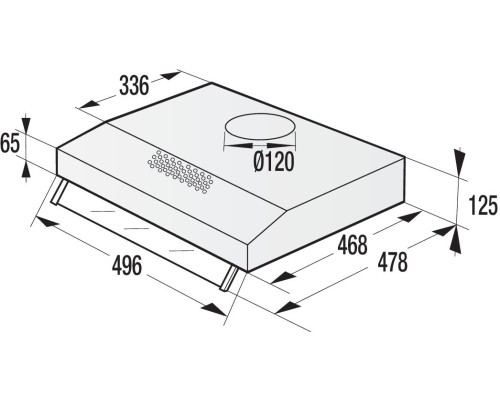 Вытяжка Gorenje WHU529EW/M