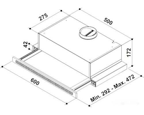 Вытяжка Korting KHP 6637 GWX