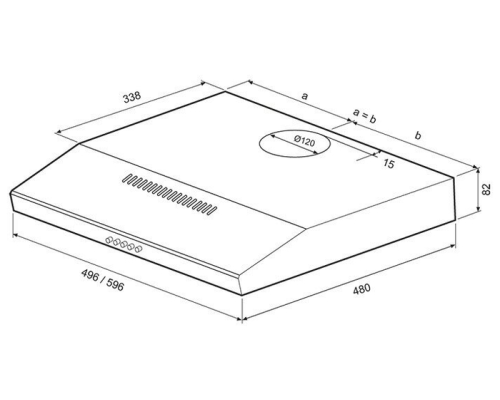 Вытяжка Krona Ermina 600 PB (White)