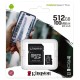 Карта памяти Kingston Canvas Select Plus microSDXC 512GB (с адаптером)