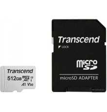 Карта памяти Transcend microSDXC 300S 512GB (с адаптером)