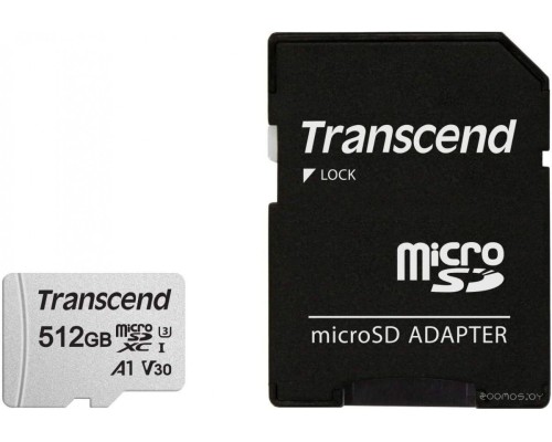 Карта памяти Transcend microSDXC 300S 512GB (с адаптером)