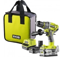 Ударная дрель-шуруповерт Ryobi R18PD7-252S 5133004391 (с 2-мя АКБ, сумка)