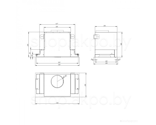 Вытяжка AKPO Neva Glass 60 wk-10 Белое стекло/Нержавеющая сталь