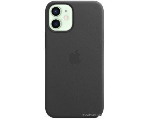 Чехол Apple MagSafe Leather Case для iPhone 12 mini (черный)