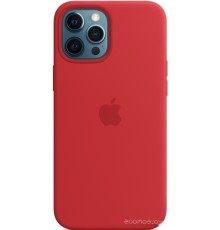 Чехол Apple MagSafe Silicone Case для iPhone 12 Pro Max (красный)