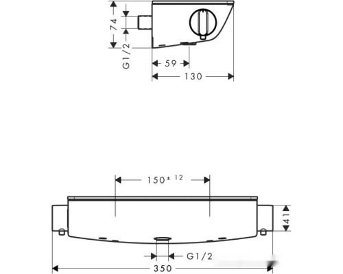 Смеситель Hansgrohe Ecostat Select 13161000