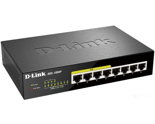 Коммутатор D-LINK DGS-1008P/E1A