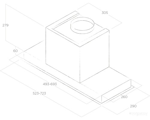 Вытяжка Elica Hidden 2.0 IX/A/60 PRF0092333A