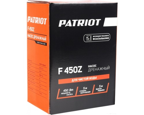 Дренажный насос Patriot F 450 Z