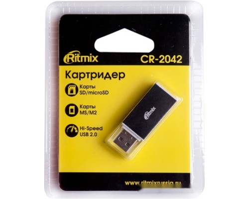 Карт-ридер Ritmix CR-2042 (черный)