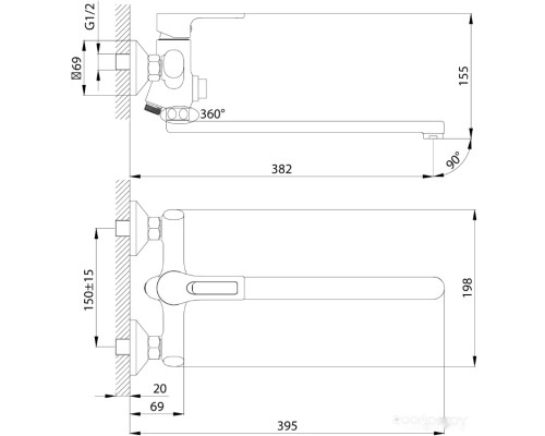 Смеситель Rossinka Silvermix RS43-32