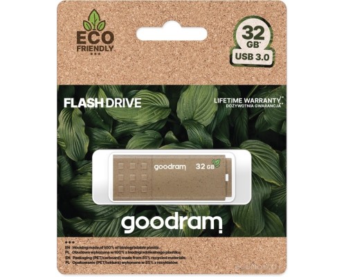 USB Flash GoodRAM UME3 Eco Friendly 32GB (коричневый)