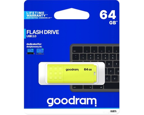 USB Flash GoodRAM UME2 64GB (желтый)