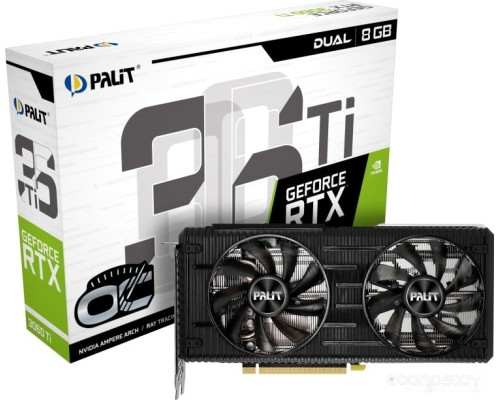 Видеокарта PALIT GeForce RTX 3060 Ti Dual OC 8GB GDDR6 NE6306TS19P2-190AD