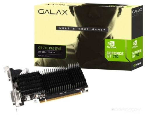 Видеокарта KFA2 Geforce GT 710 Passive 2GB DDR3 71GPF4HI00GK
