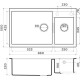 Кухонная мойка Omoikiri Tedori 86-2-LB SA (бежевый)