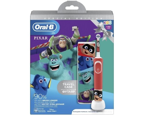 Электрическая зубная щетка Oral-B Kids Pixar D100.413.2KX