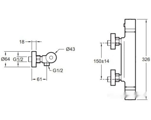 Смеситель Jacob Delafon Rivoli E24324-CP