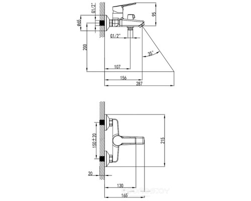 Смеситель Milardo Stripe STRSB02M02