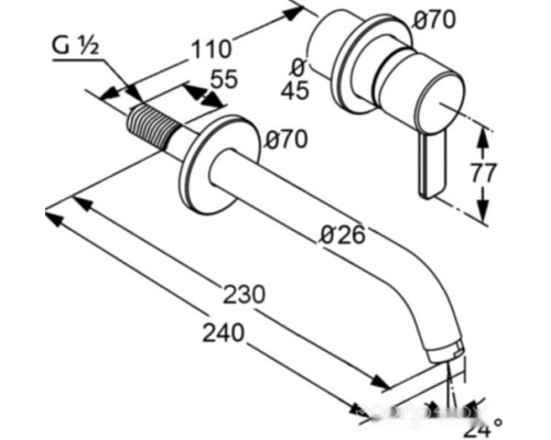 Смеситель Kludi Bozz 382453976