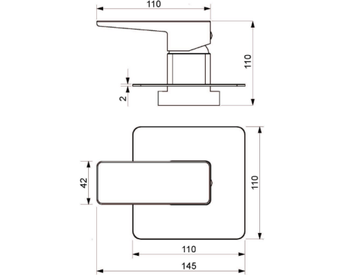 Смеситель Omnires Parma PM7445 BL