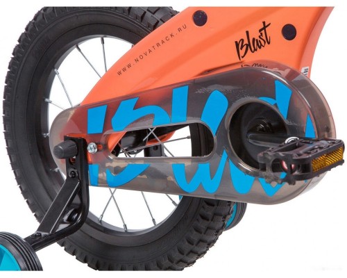 Детский велосипед Novatrack Blast 14 (оранжевый/синий, 2019)