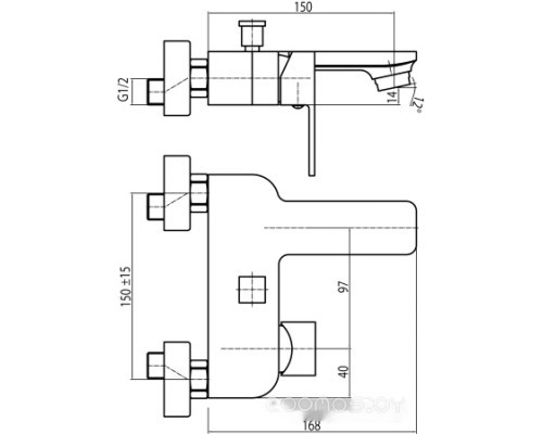 Смеситель Valvex Loft Gold 2455810