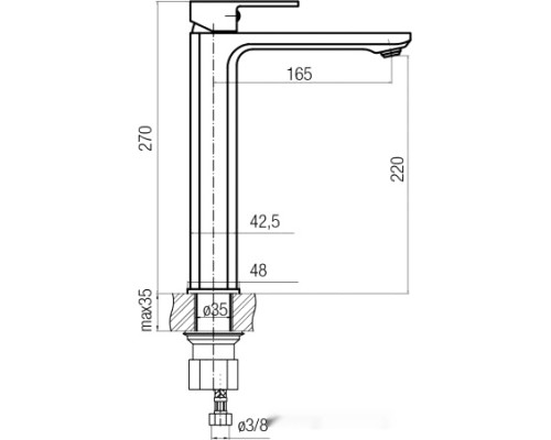 Смеситель Valvex Loft Gold 2455830