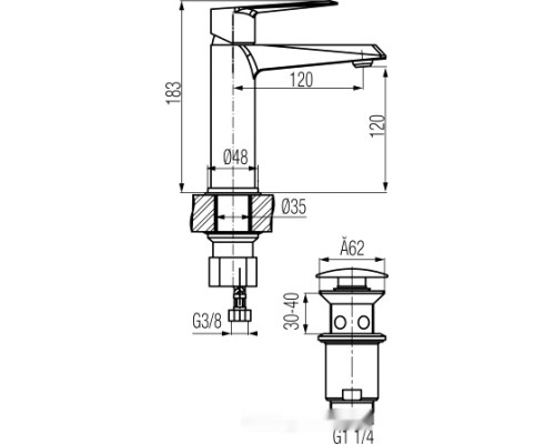 Смеситель Valvex Quasar 2446800