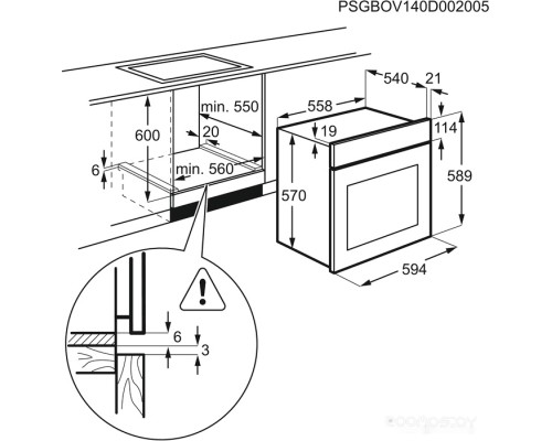 Духовой шкаф Electrolux EZF5C50V