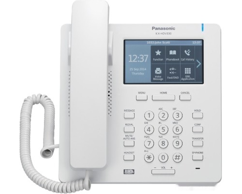 Проводной телефон Panasonic KX-HDV330RU (белый)