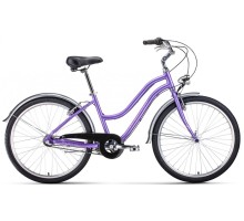 Велосипед Forward Evia Air 26 2.0 (16, фиолетовый/белый, 2021)
