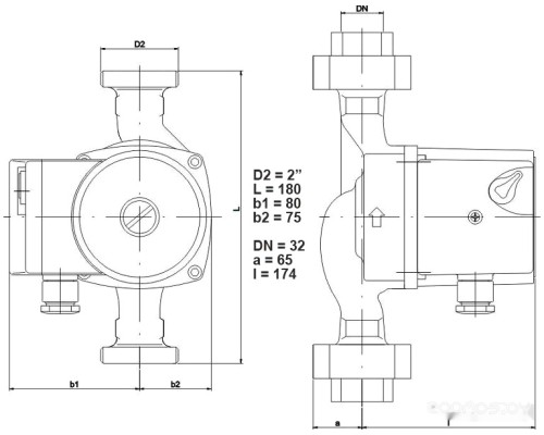 Циркуляционный насос IMP Pumps GHN 32/85-180