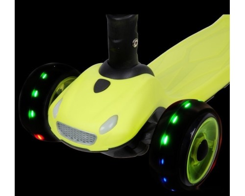 Самокат Novatrack Rainbow Car Boy Pro 120CGP.RAINBOW.LM20 (лайм)