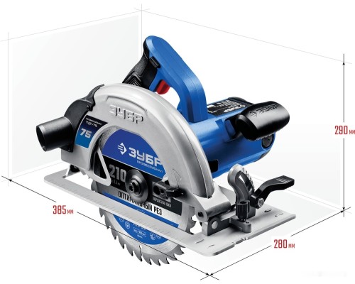 Дисковая (циркулярная) пила ЗУБР Профессионал ПДП-75