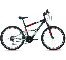 Велосипед ALTAIR MTB FS 26 1.0 р.16 2022 (черный/красный)
