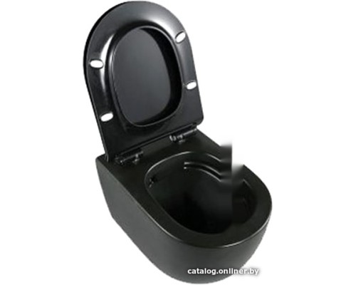 Унитаз Calani Loyd Slim CAL-C0020 (черный) Унитаз Calani Loyd Slim CAL-C0020 (черный)