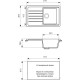Кухонная мойка Gran-Stone GS-76 (331 белый)
