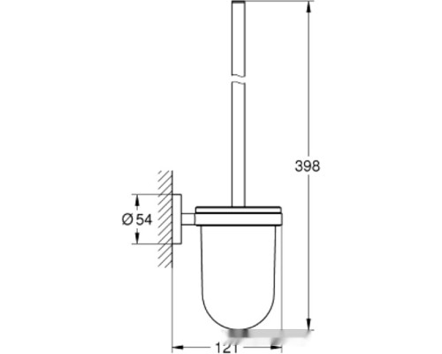 Ершик для унитаза Grohe Essentials 40374001 (хром)