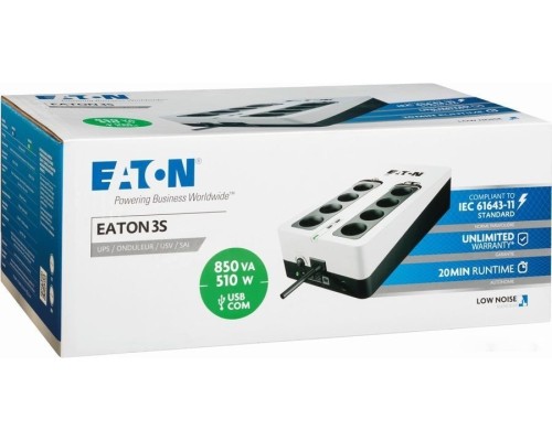 Источник бесперебойного питания Eaton 3S 850 Gen2 3S850D