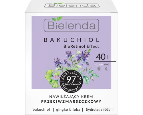 Крем для лица Bielenda Крем Bakuchiol BioRetinol Effect увлажняющий против морщин 40+ 50 мл