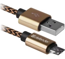 Кабель Defender USB08-03T Pro (золотистый)