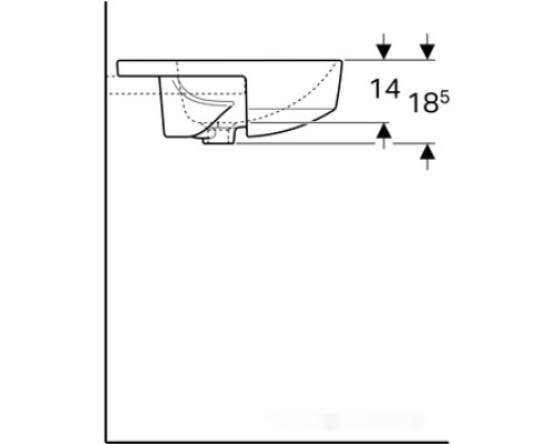 Умывальник Geberit Variform 500.782.01.2 Умывальник Geberit Variform 500.782.01.2