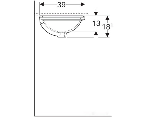 Умывальник Geberit Variform 500.749.01.2 Умывальник Geberit Variform 500.749.01.2
