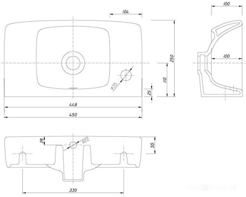 Умывальник Kolo Nova Pro M32347