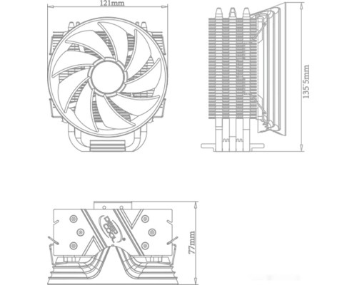 Кулер для процессора Deepcool GAMMAXX 300 R