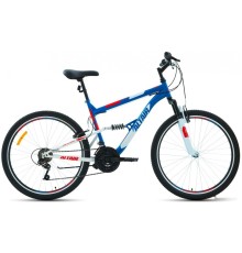 Велосипед ALTAIR MTB FS 26 1.0 р.16 2021 (синий/красный)
