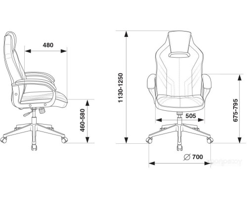 Офисное кресло Бюрократ Viking 3 Aero (черный)