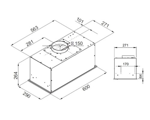 Вытяжка Kuppersberg Ibox 60 X